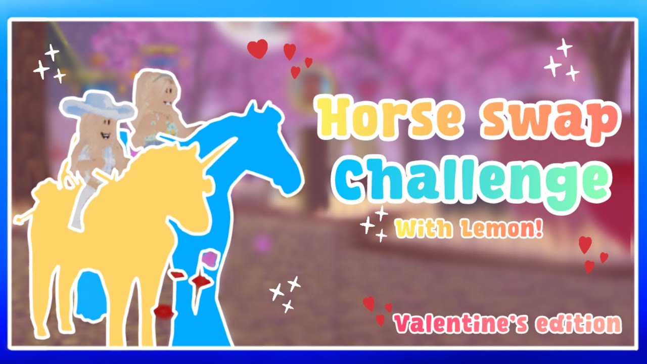 HORSE SWAP CHALLENGE WITH @LemonPlaysRoblox   🌹🐴 || Pebbles WHI || Wild Horse Islands Roblox