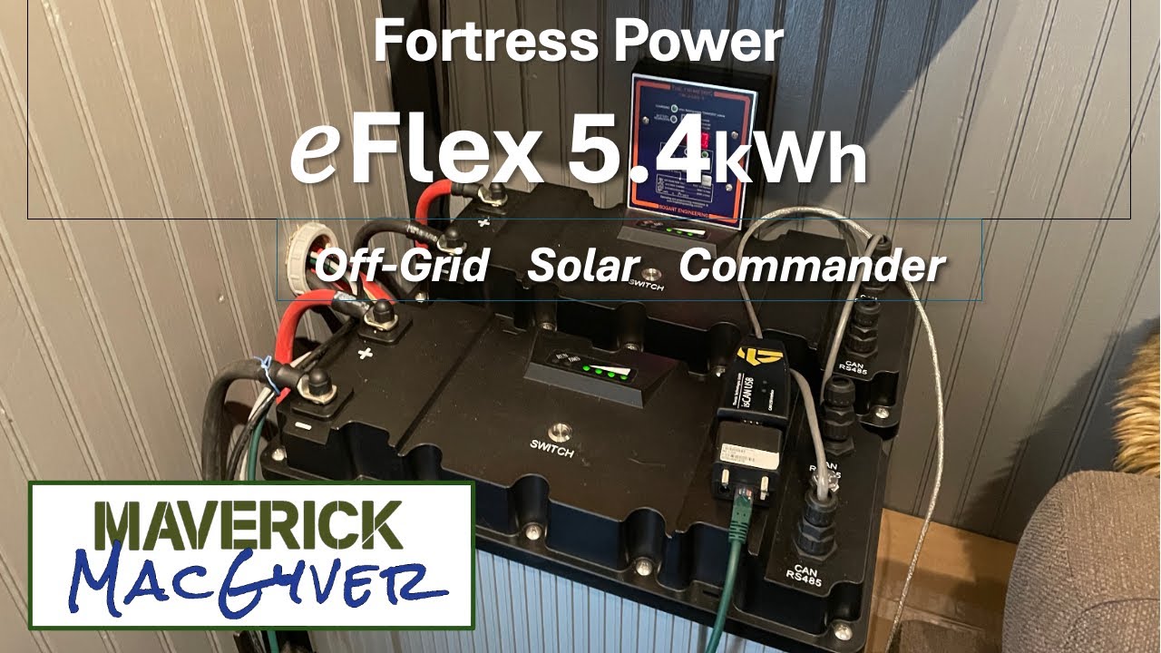 Solar Commander with Fortress eFlex 5.4kWh LiFePO4 Batteries