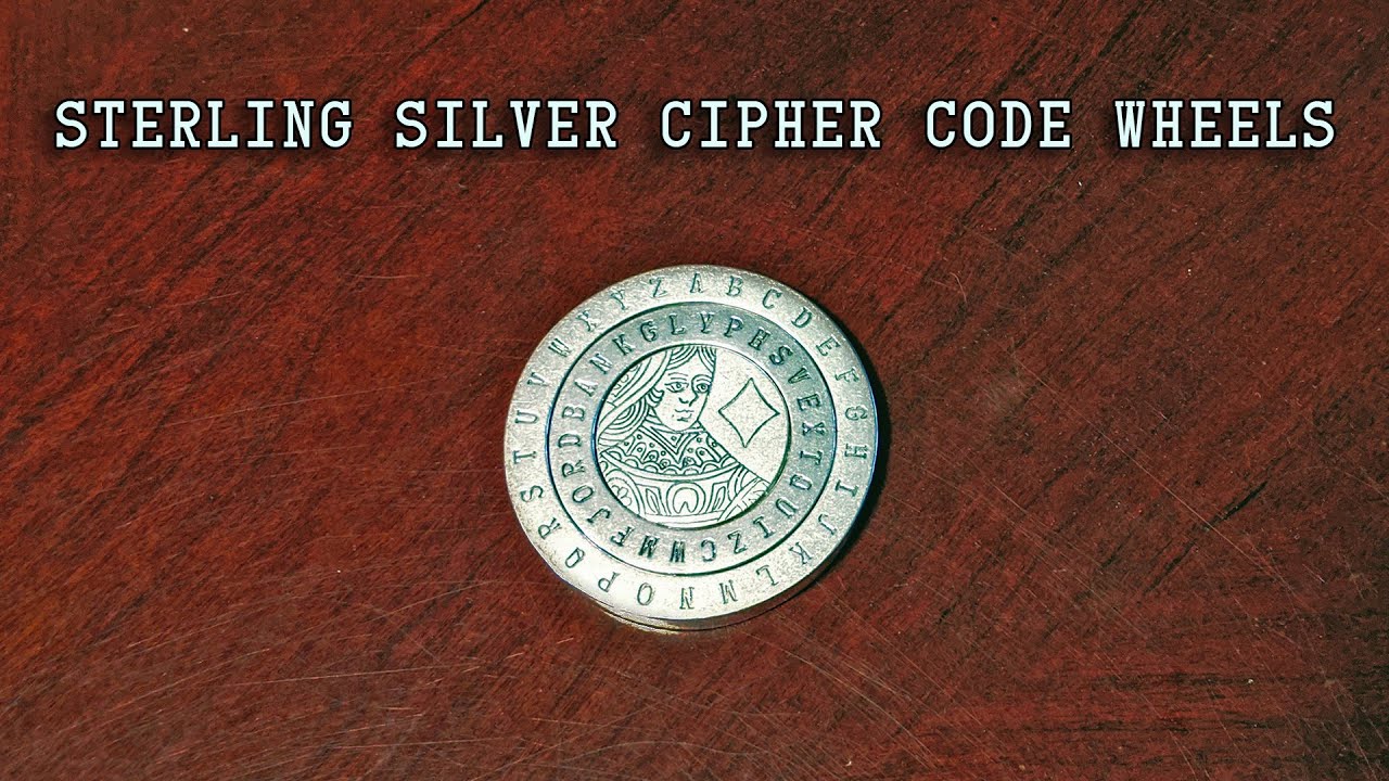 The Secret In The Book: Cipher Wheel In Silver