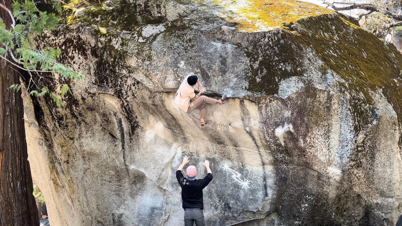 Midnight Lightning v8: Camp 4, Yosemite Bouldering