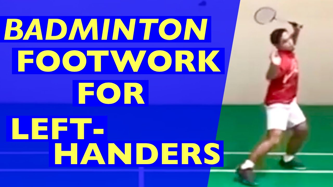 Работа ног в бадминтоне для левшей #badmminton