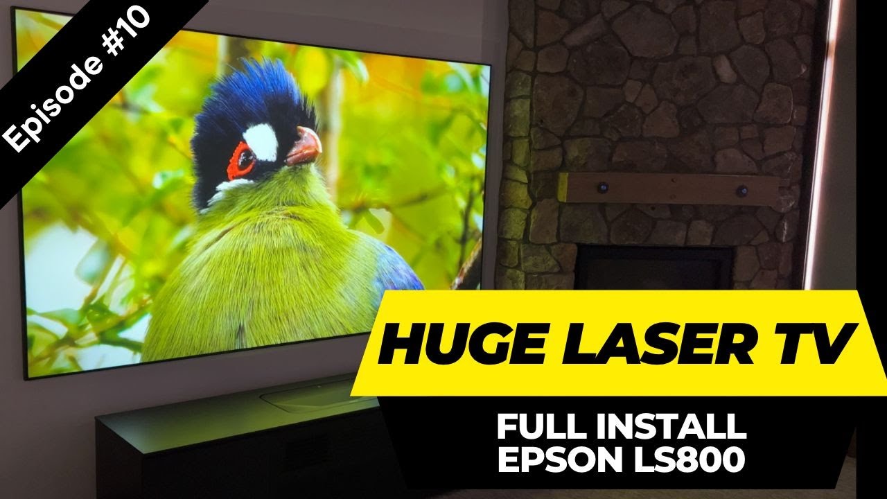 НОВЫЙ лазерный телевизор — как настроить — проектор Epson LS800 4K UST