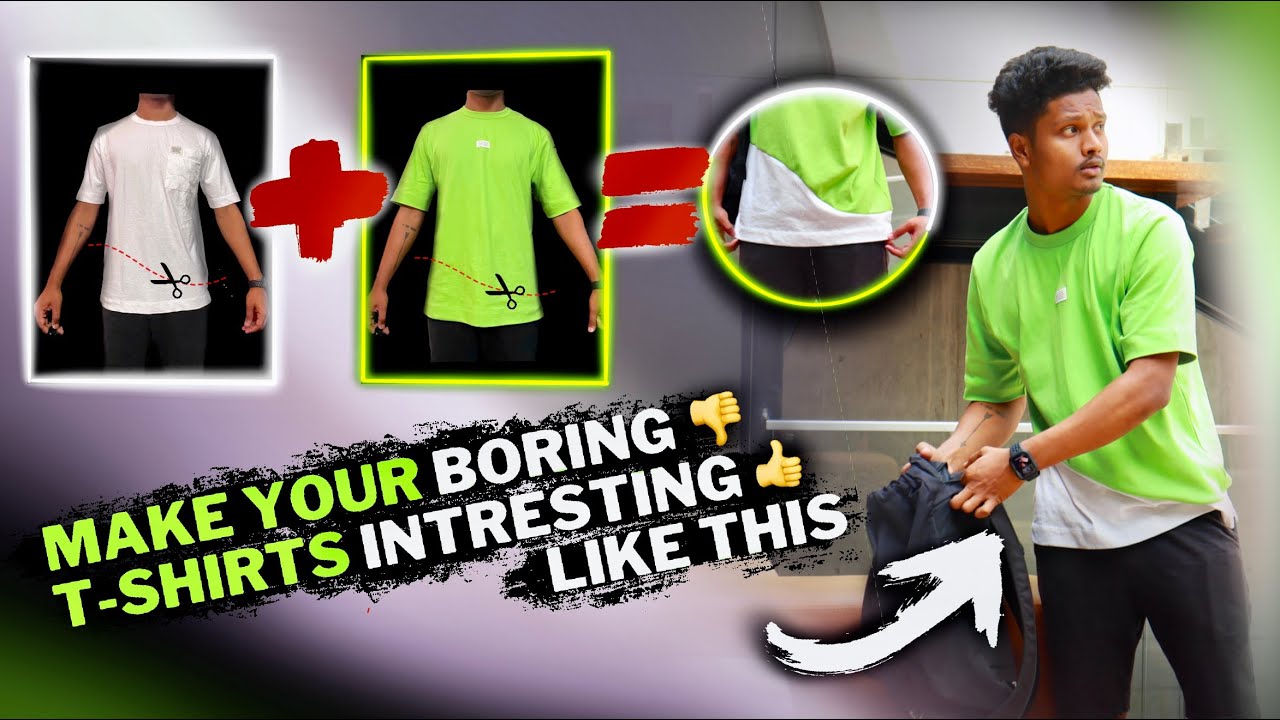 HOW TO CONVERT YOUR OLD T-SHIRTS 👕😔 IN TO NEW TREND 🤩 IN 5 MIN | DIY | BY FASHION STUDENT TELUGU