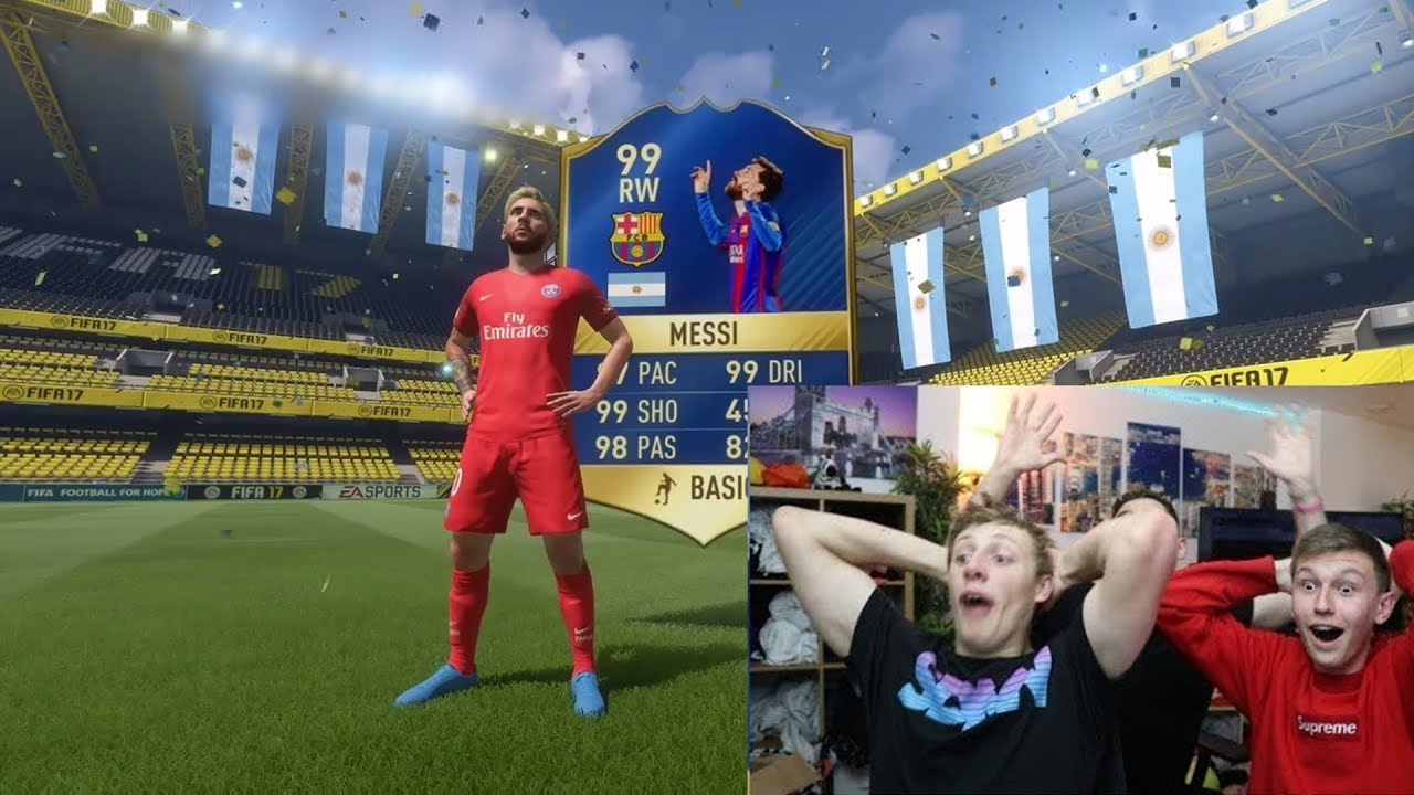 I GOT WROETOSHAW TOTS MESSI IN A PACK😱 (FIFA 17)