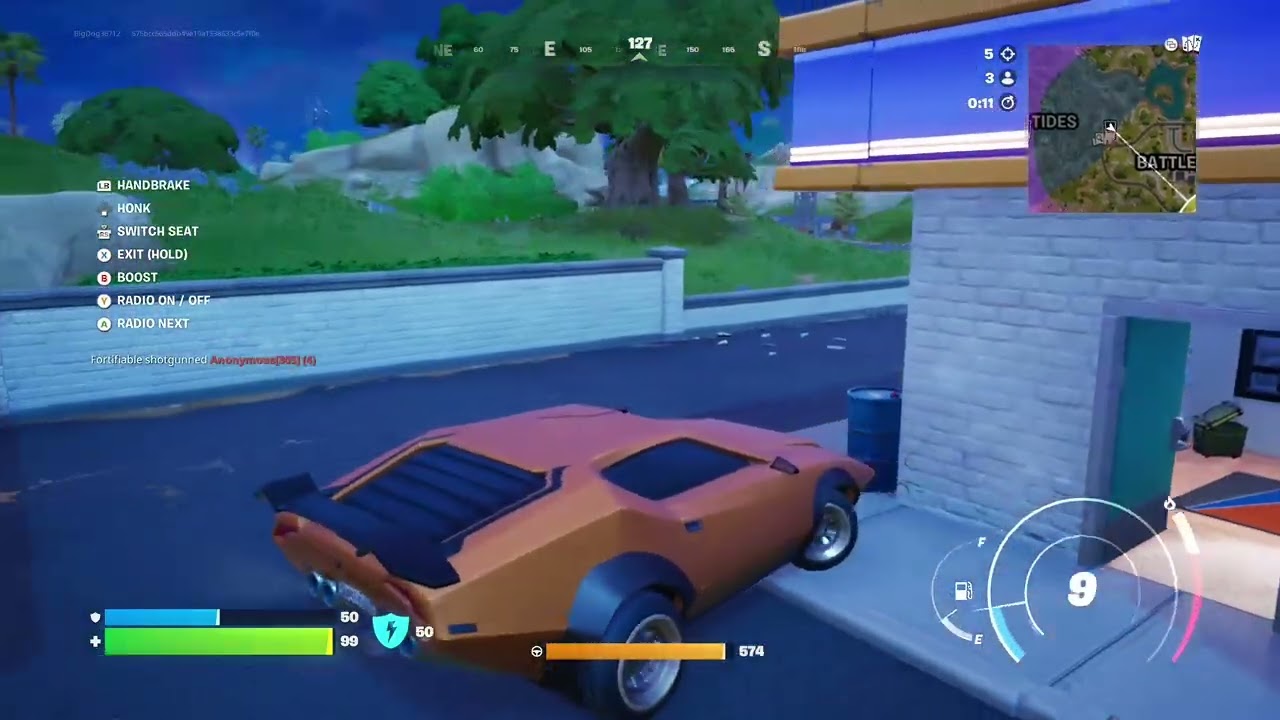 I wanted to try a new game here, so Fortnite was the game in my very first game 