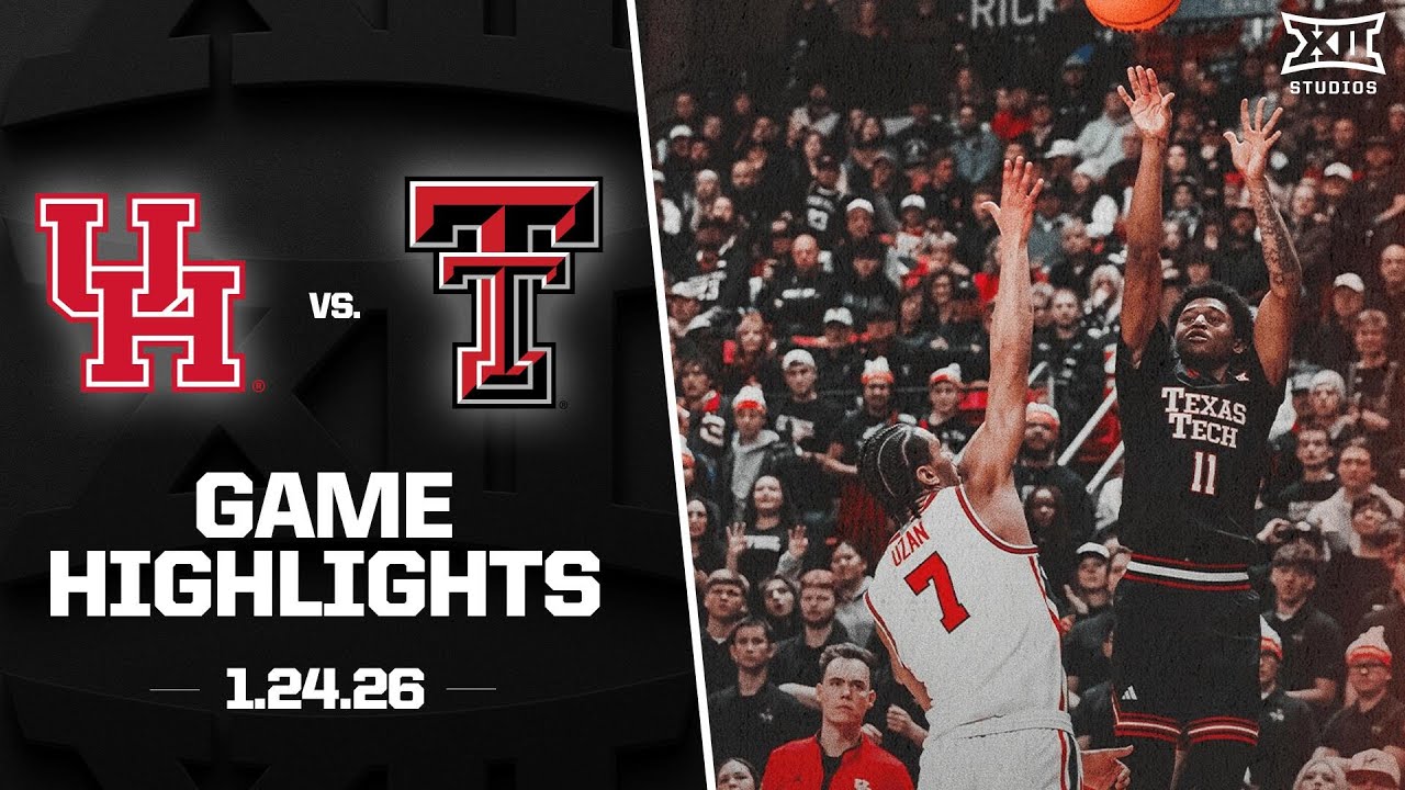 #6 Houston vs. #12 Texas Tech Game Highlights | 2025-26 Big 12 Men's Basketball