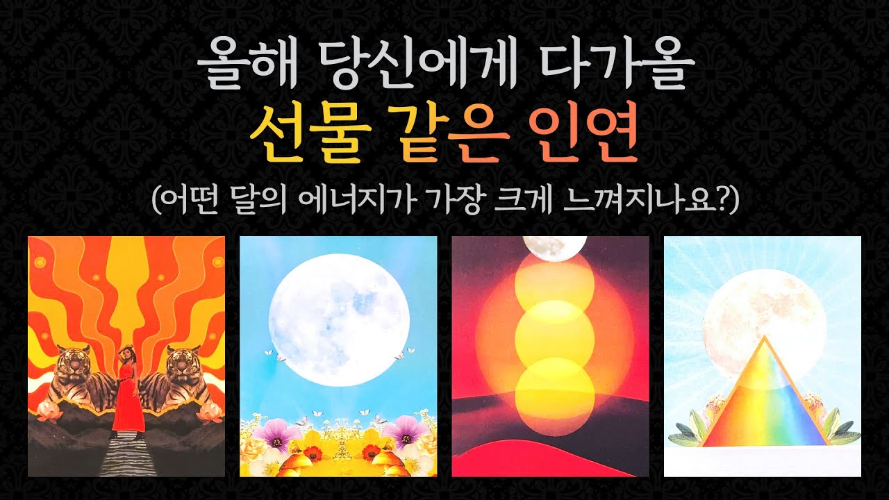 [타로/연애/속마음] 그 선물 같은 인연은 뉴페이스?? / 끌린 이유 / 어떤 마음으로 어떤 관계를 바라는지 등