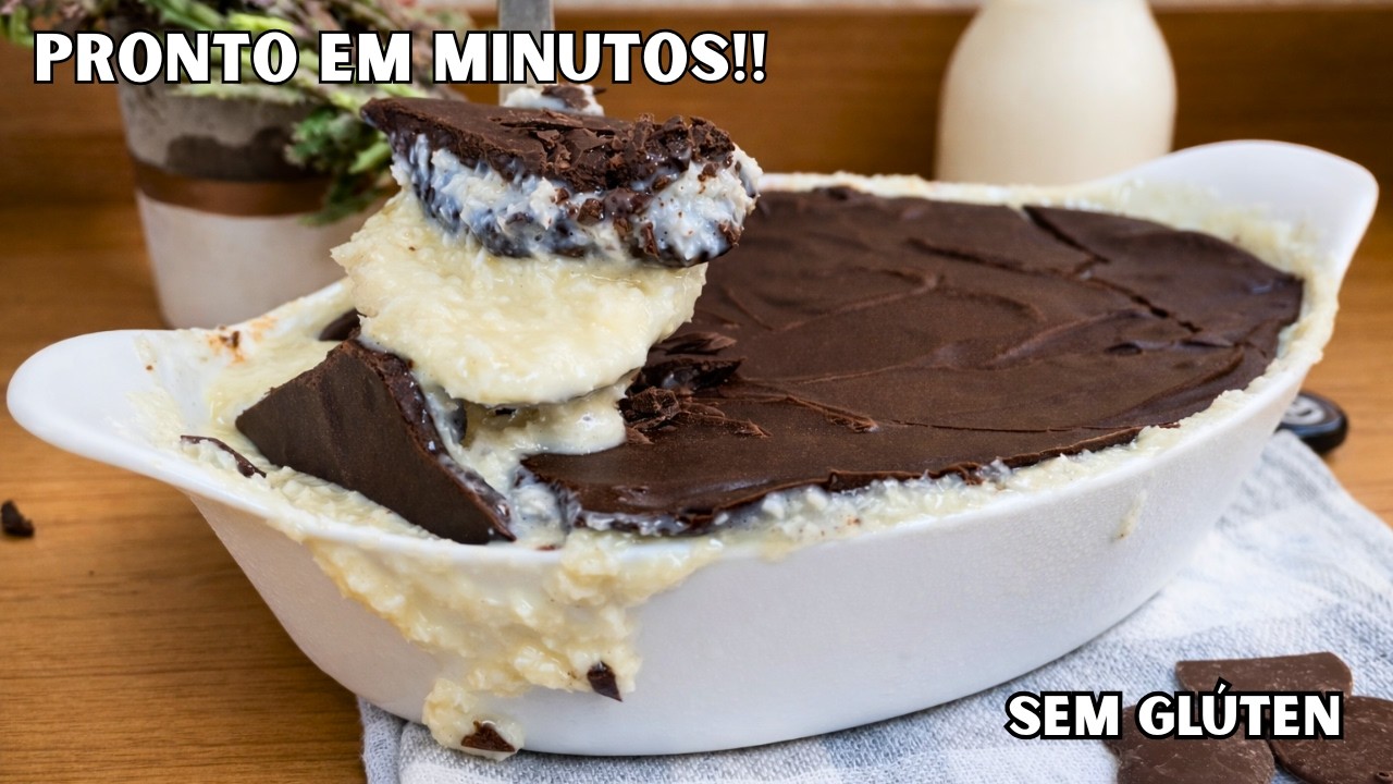 SOBREMESA DE PRESTÍGIO NA TRAVESSA 😍 Fácil, Rápida e SEM FORNO!