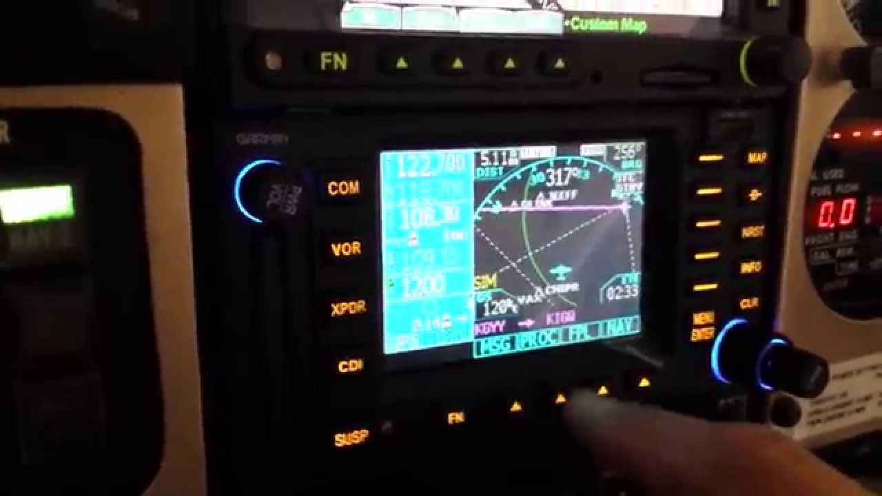 Garmin 480 flight plan changes