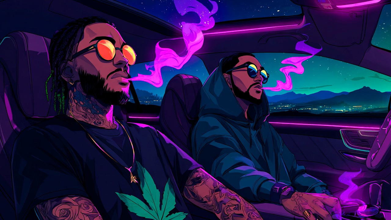 Purple Haze Night Ride | OG CHILL RAP | West Coast • 420 Relax • Late Night