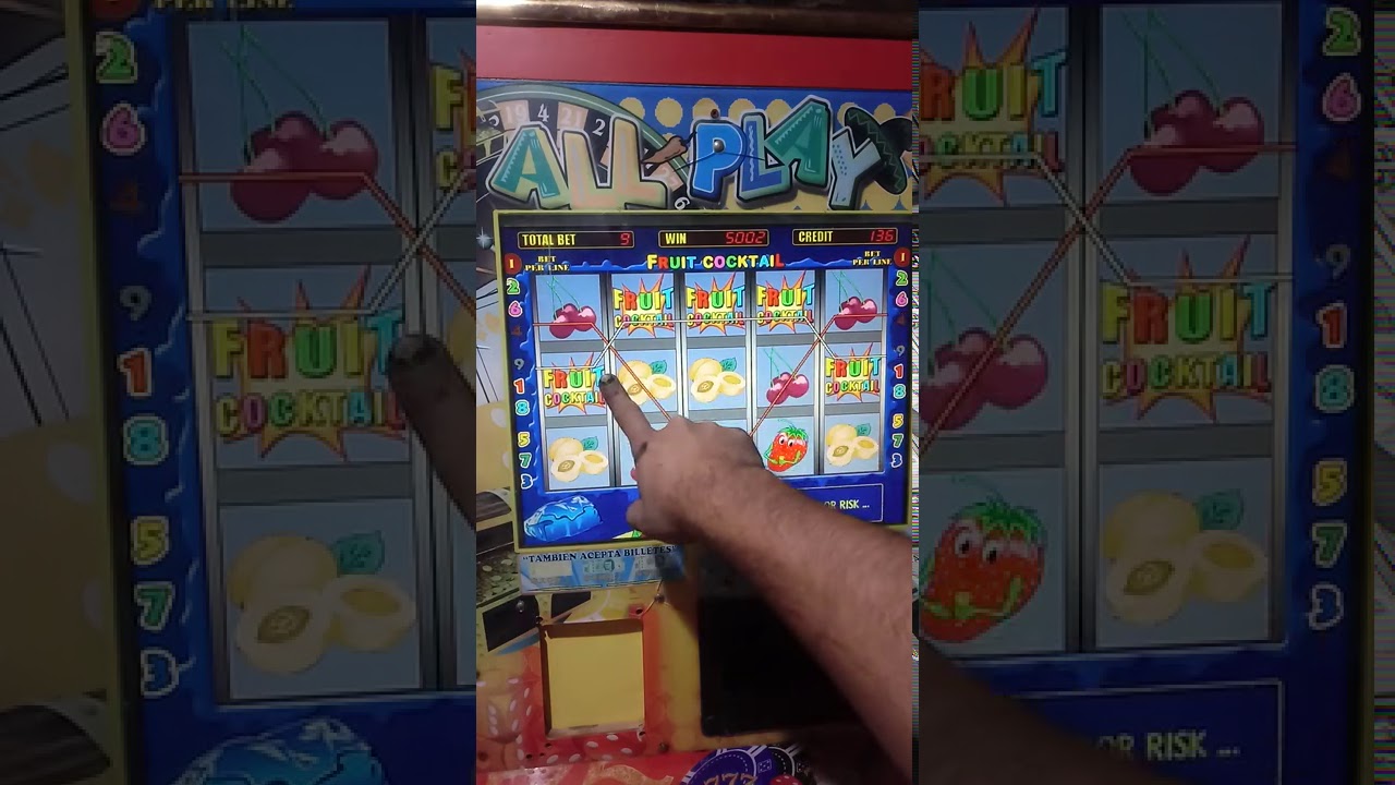 nos salen los 5 fruit coctail megapremio tragamonedas all play