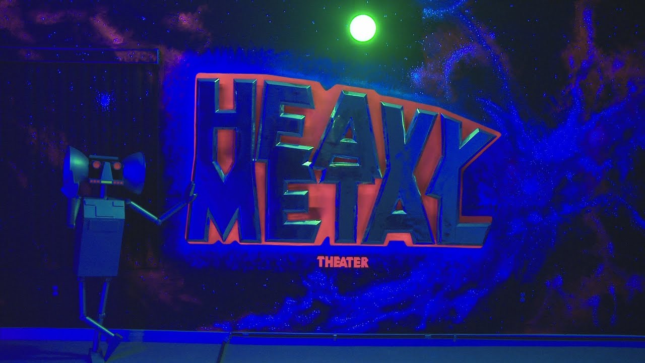 Heavy Metal  Movie 1981 DIY Logo Prop, Robot, Glowing Loc-Nar - Spacewall Mural