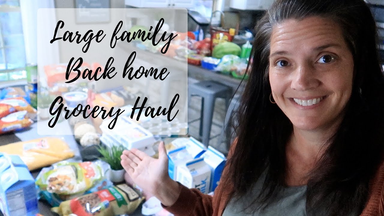 Large family menu plan | Shop with me | Grocery Haul