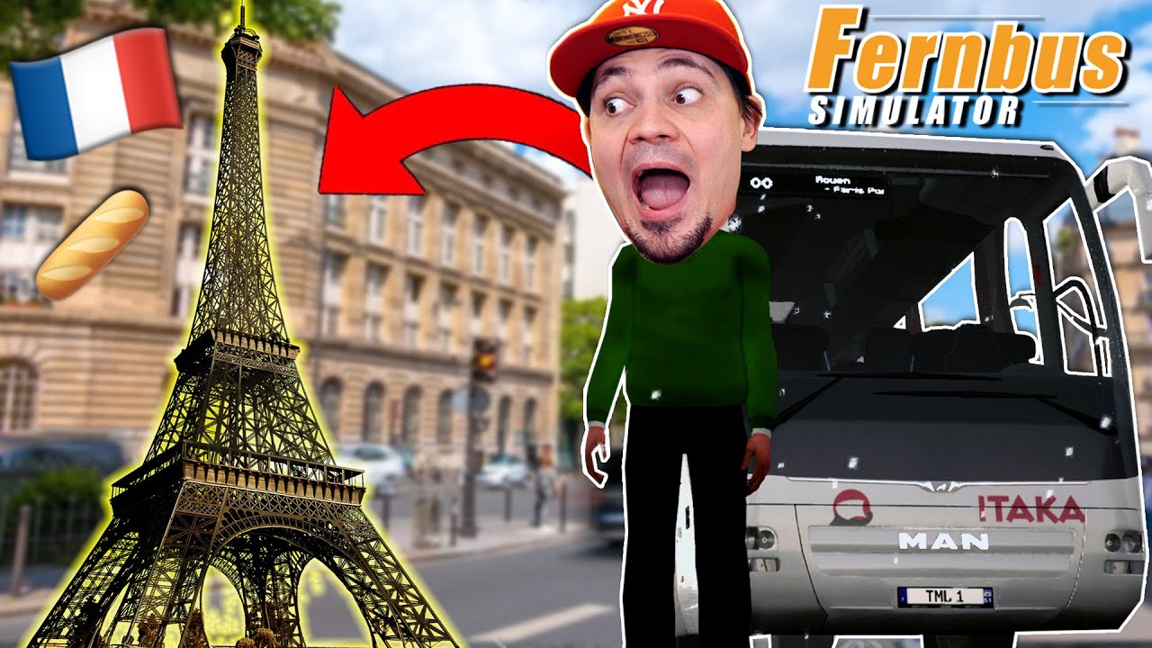 Bujam się po PARYŻU *dziś nie pracuję* 🗼 Fernbus Simulator