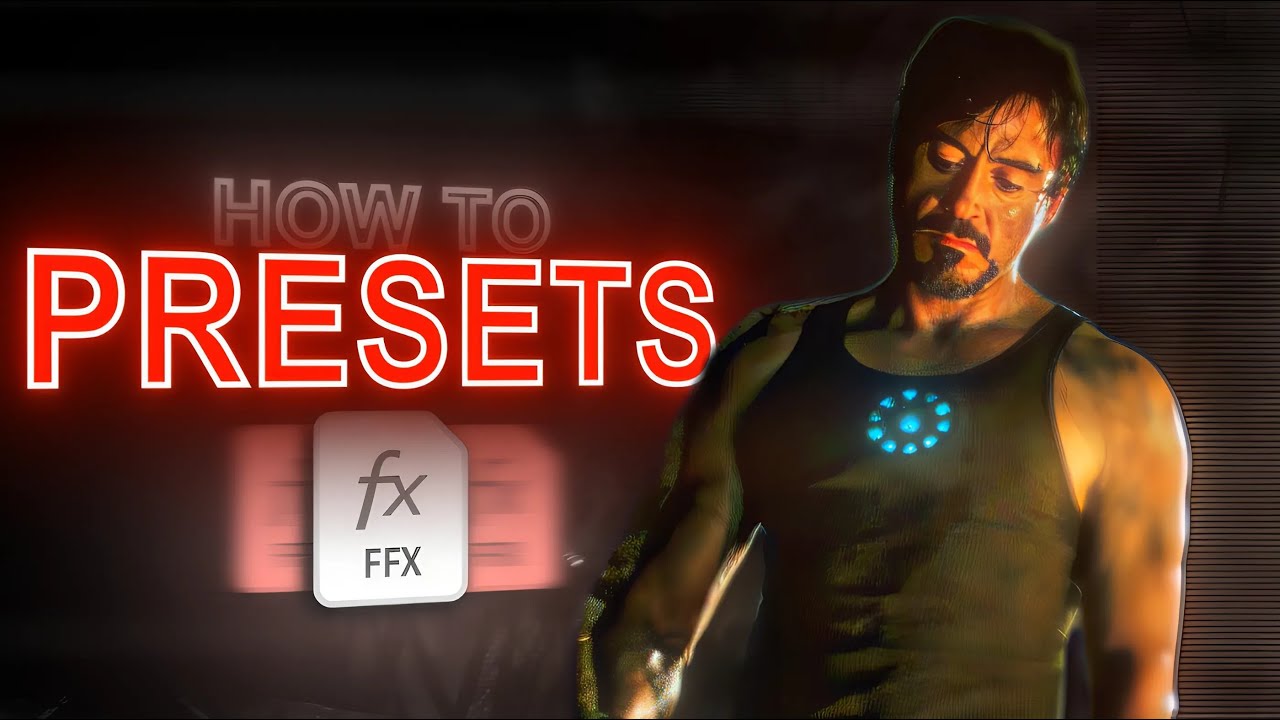 How to Make - Import - Use PRESETS in After Effects
