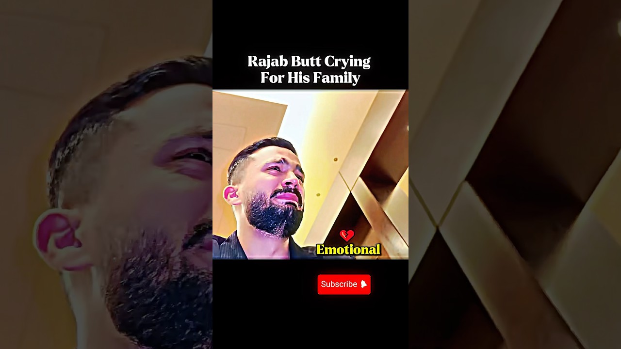 Rajab Butt Crying For His Family #rajabfamily #emotional #sad