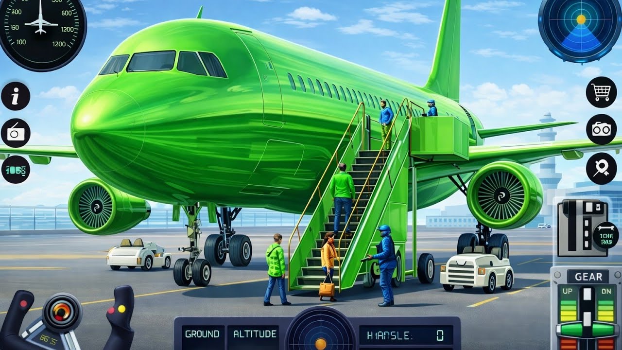 ✈️ Boeing Emergency Landing in Busy City Airport 😱 Real Pilot Simulator 3D Android Gameplay