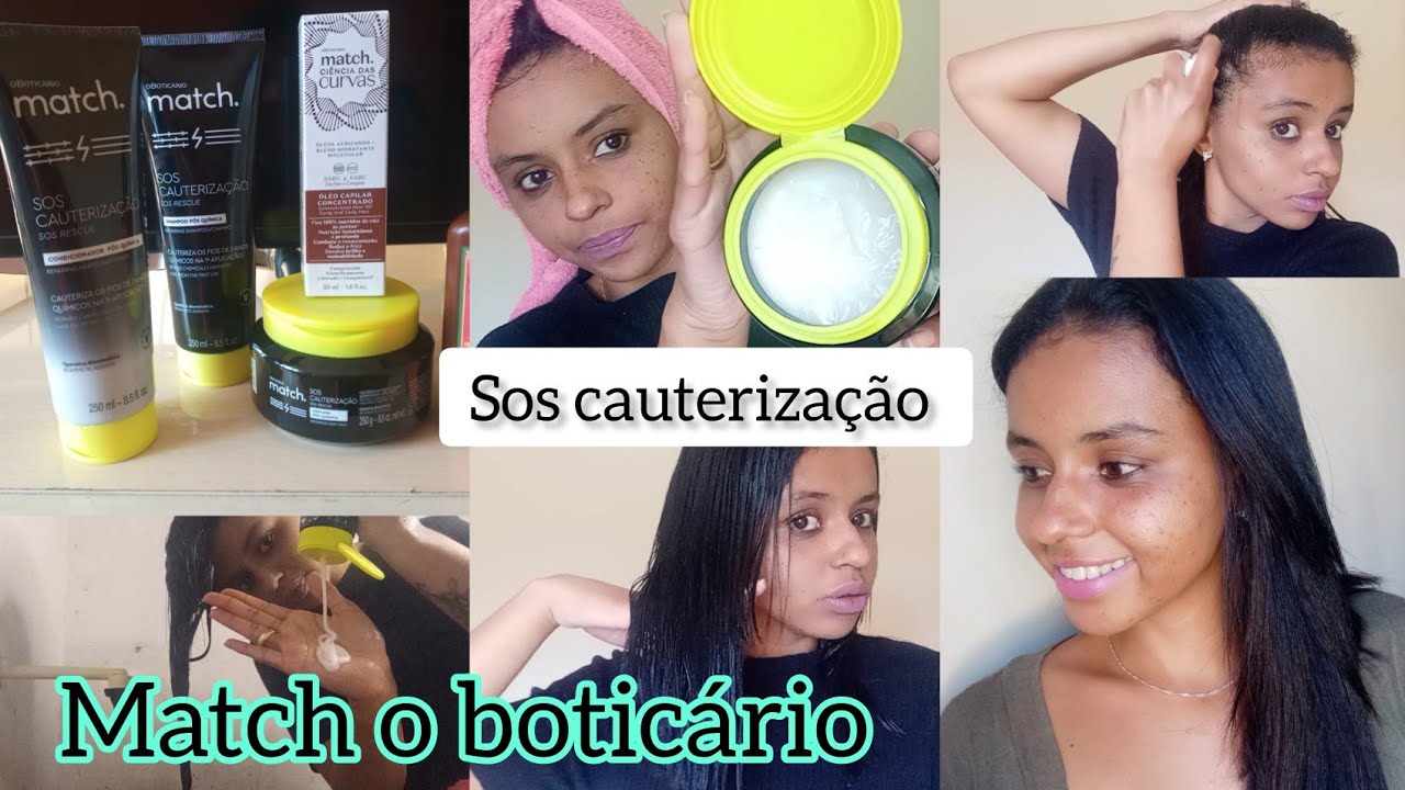 SOS CAUTERIZAÇÃO MATCH O BOTICÁRIO 💆🏽‍♀️ RECUPERA 15 ANOS DE DANOS EM 1 MÊS ? 💖🤭