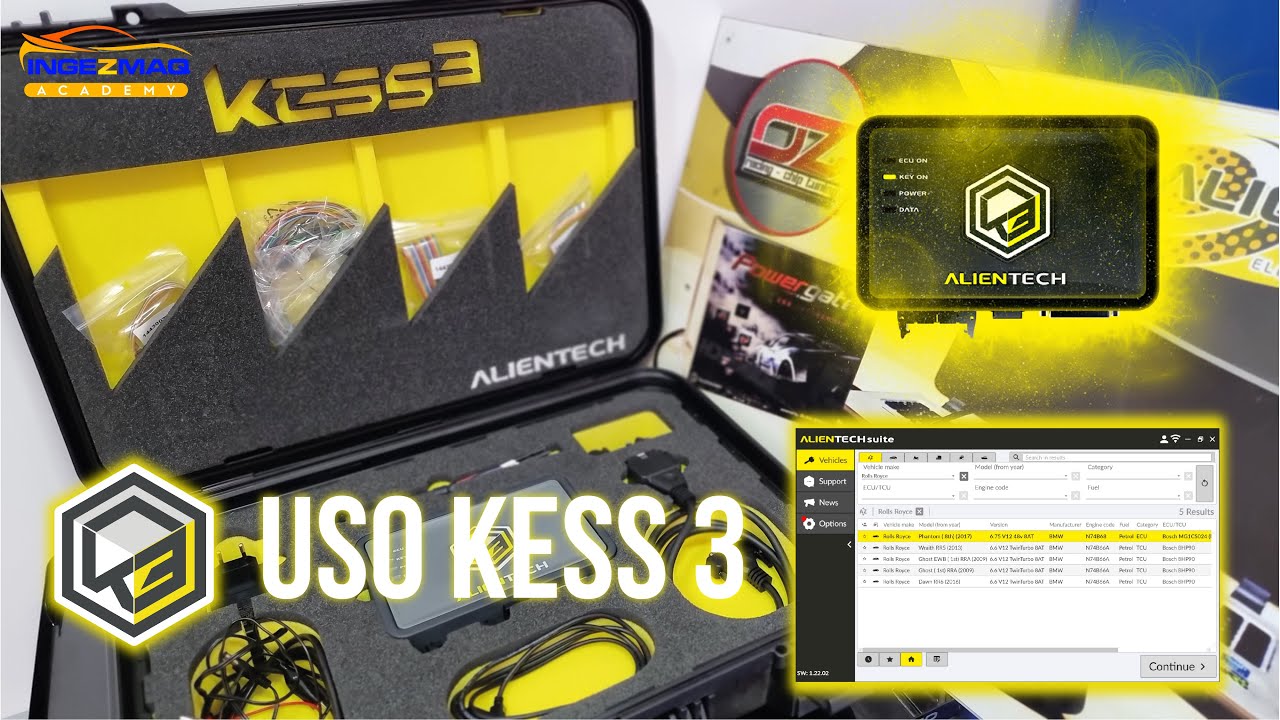 KESS3, OBD2 & BENCH - BOOT,  Programación  en Vivo, Stage 1, Solucion al DPF, Uso Alientech Suite.