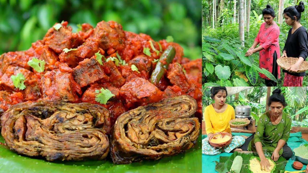 ಹೊಸ ರೀತಿಯ 2 ವಿಧಾನದಲ್ಲಿ ಪತ್ರೋಡೆ |ತೋಟದಲ್ಲಿ ಅಣಬೆ | 2 types of pathrode |Mushroom in the field |Pathrode