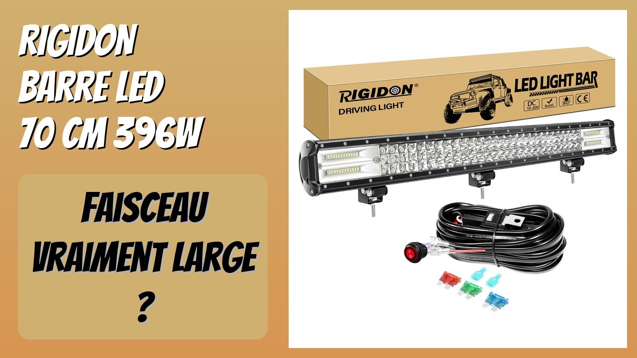 AVIS (2026) : RIGIDON Barre LED 70 cm 396W. DÉTAILS