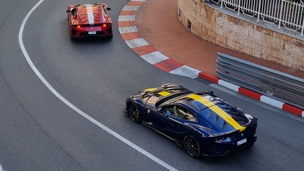 Supercars in Monaco 2023 Vol 4 - LaFerrari, Gintani SVJ, Chiron, DB5, Lando Norris, 1100HP Huracan..