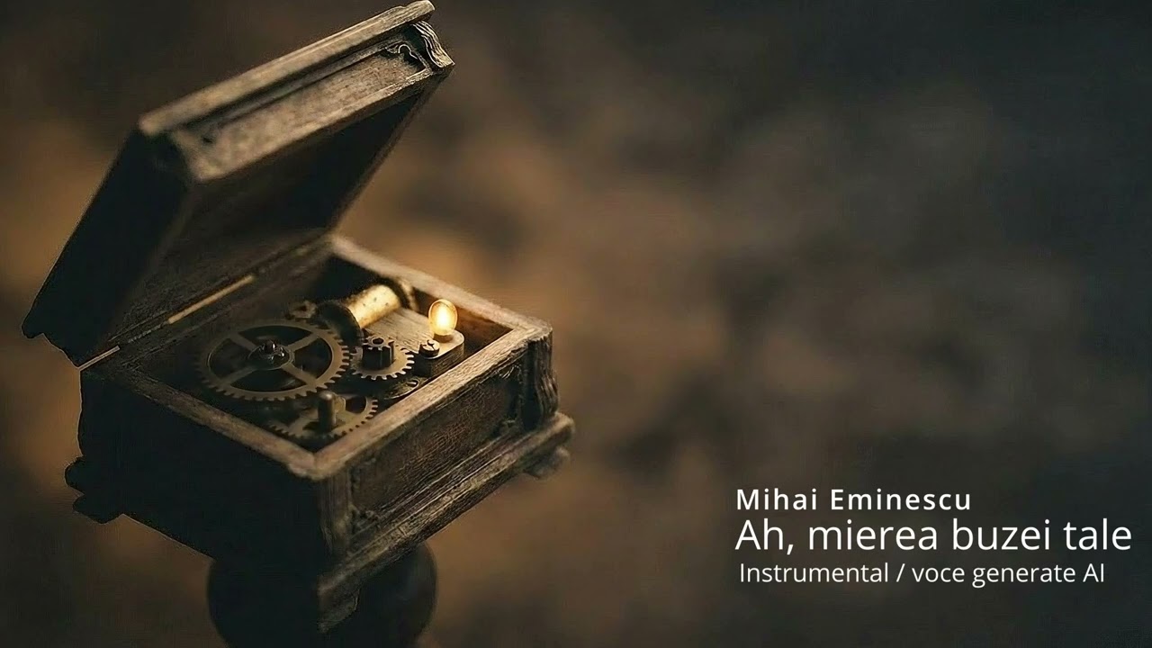 Mihai Eminescu - Ah, mierea buzei tale ( Cutia muzicală de poezie ) [ Interpretare generată digital]