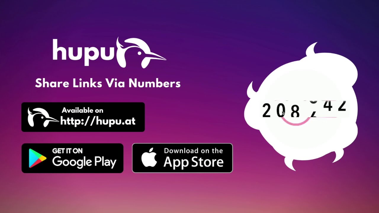 hupu : Share links via numbers