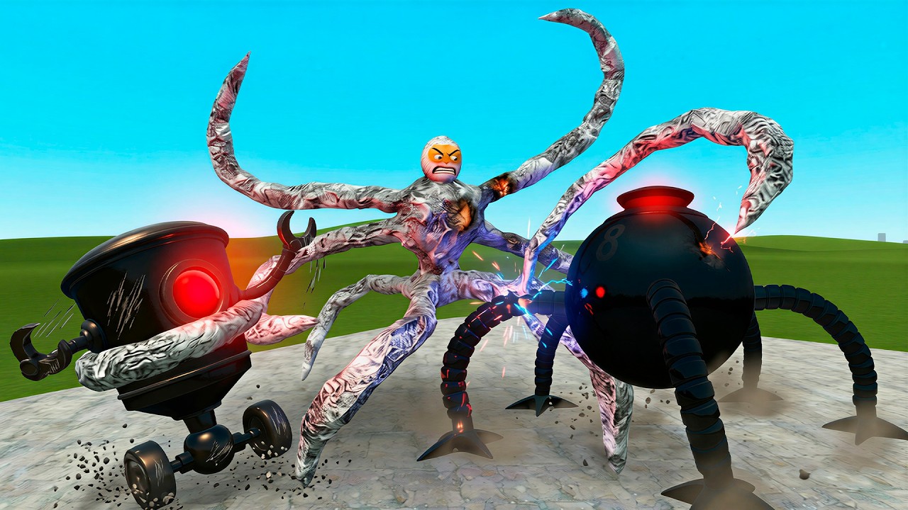 NEW ALL EVOLUTION OMNIDROID ROBOT FROM ROBLOX VS GOO GOO GAGA In Garry's Mod!