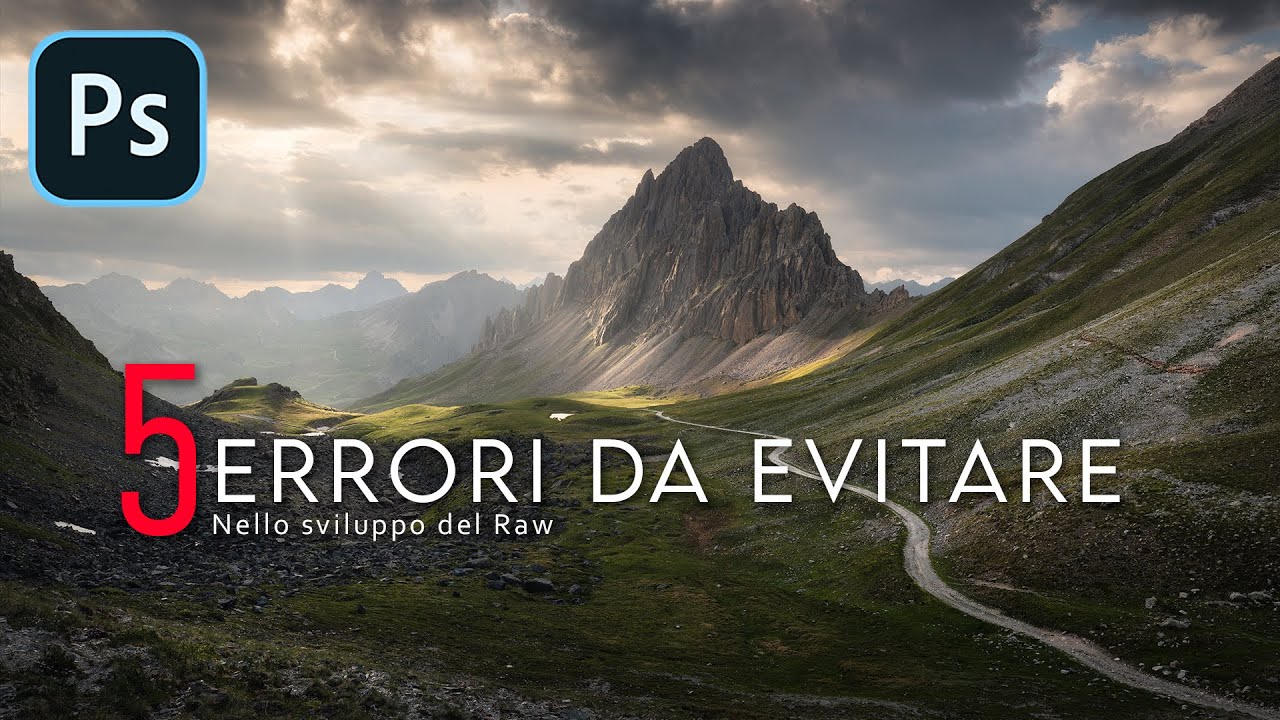 5 ERRORI di post produzione che DEVI ASSOLUTAMENTE EVITARE! Tutorial sviluppo Raw Photoshop