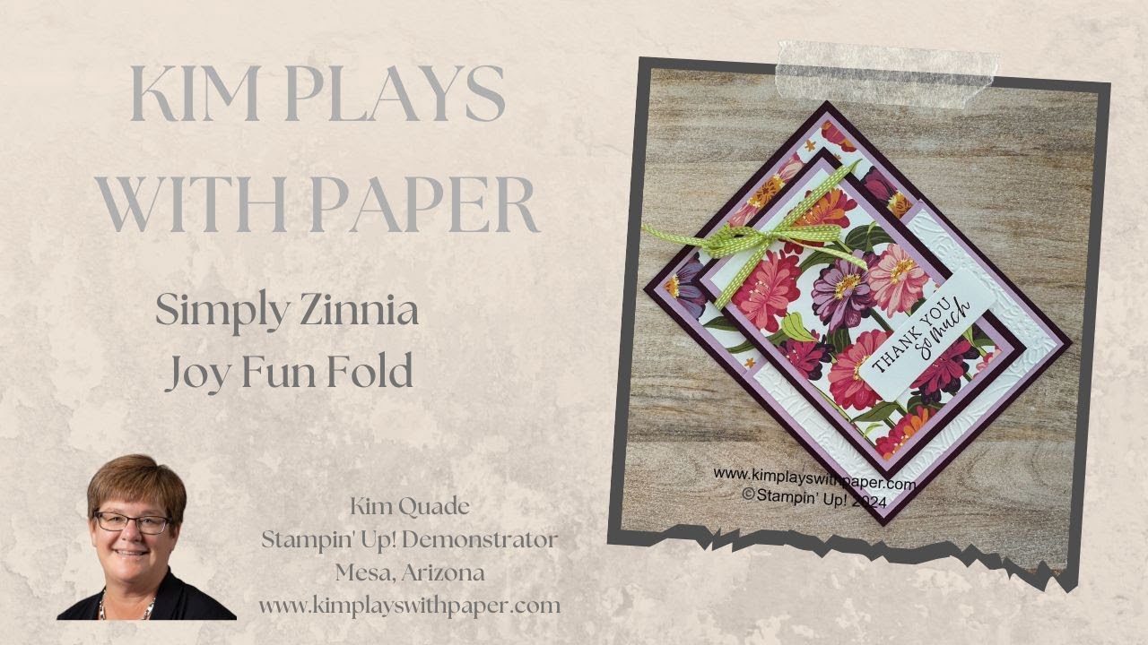 Create a Joy Fold Card with Simply Zinnia