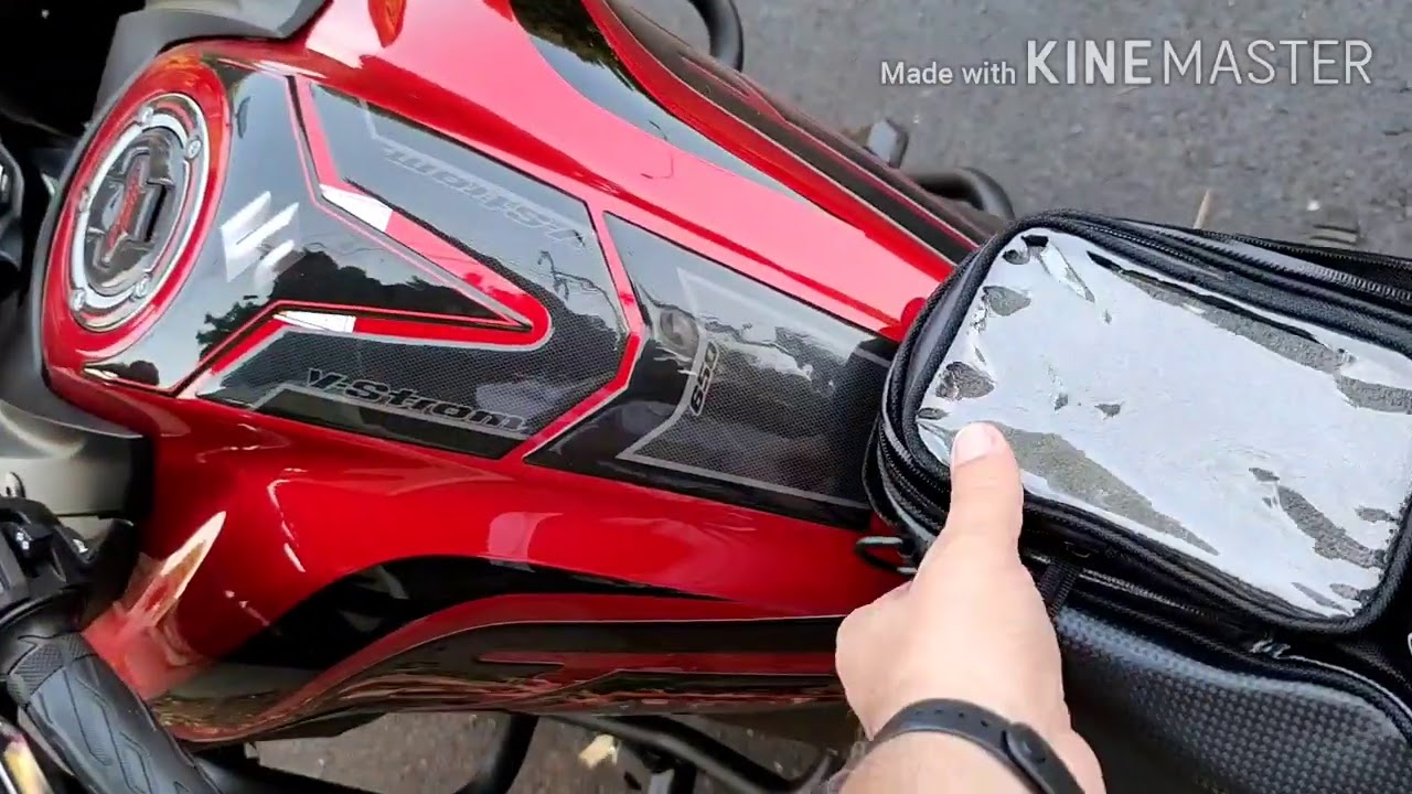 Bolsa tanque para moto