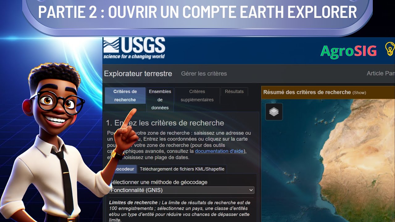 Etape 2 - Créer un compte Earth Explorer USGS pour télécharger des MNT – Guide simple et rapide