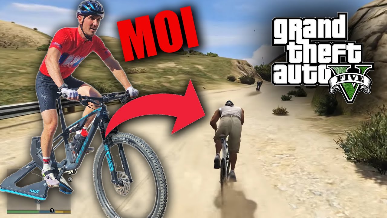 JE PIRATE GTA 5 ! JE PEDALE EN VRAI DANS LE JEU !