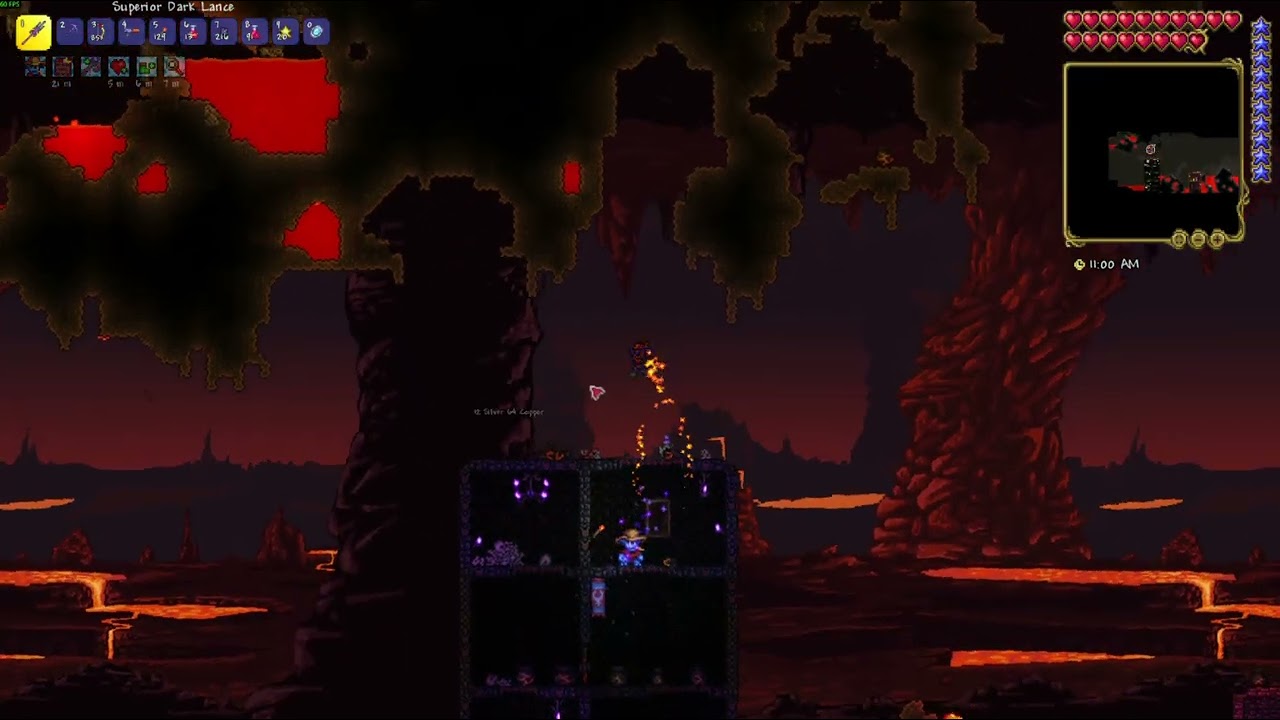 Terraria Let's Play - Classic Mode - 007 - Getting Molten armor and fighting Queen Bee.