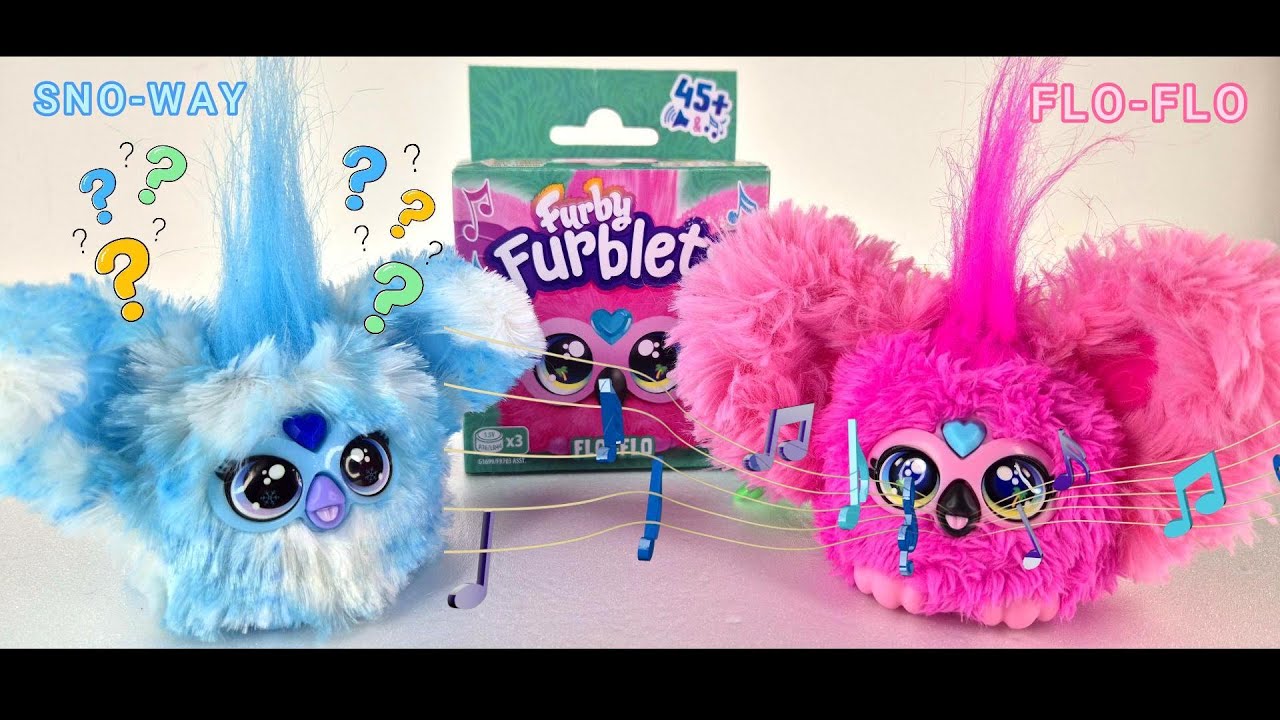 UNBOXING FURBY FURBLETS FLO-FLO MEETS SNO-WAY AND COOKEEZ MAKERY!TOYS ASMR