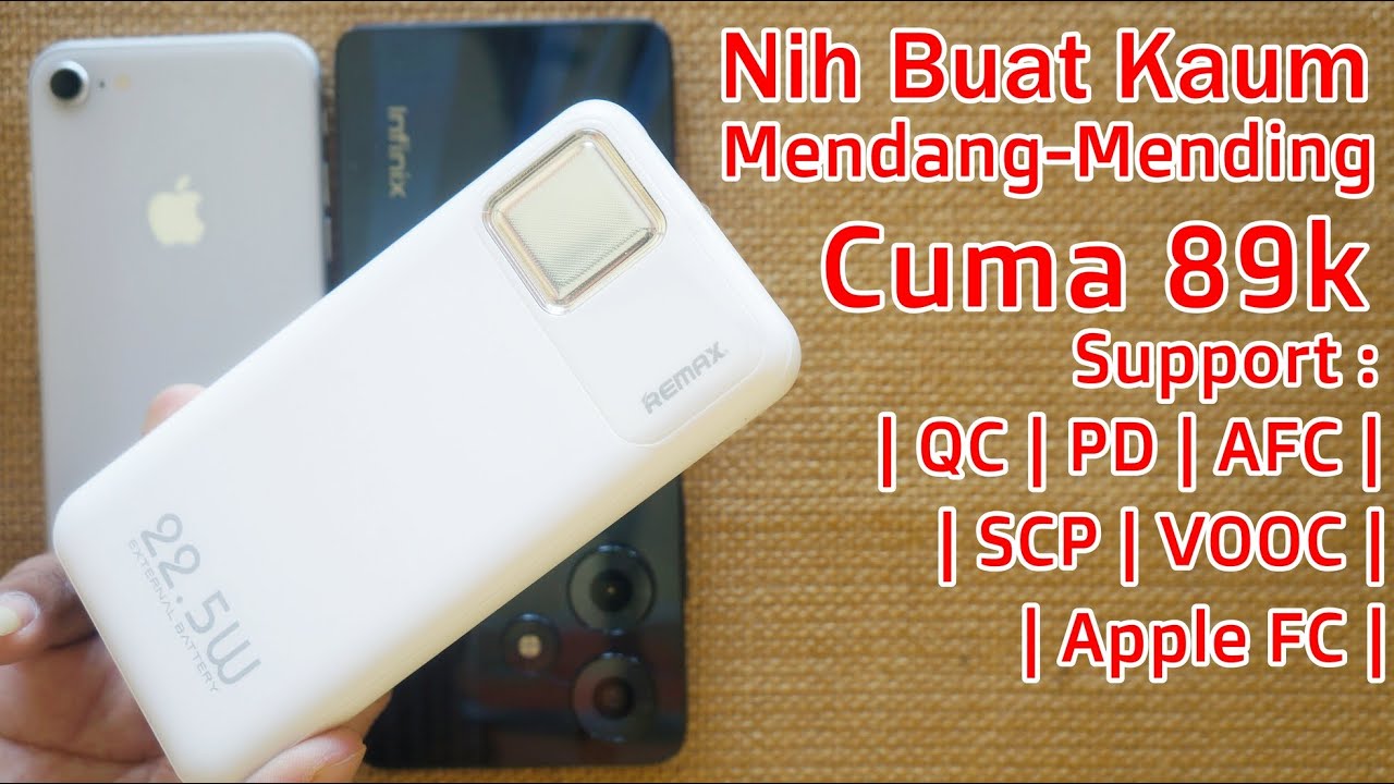 Test Powerbank Remax RPP-199 Fast Charging Daya 22,5 Watt Kapasitas 10,000mah Harga Termurah