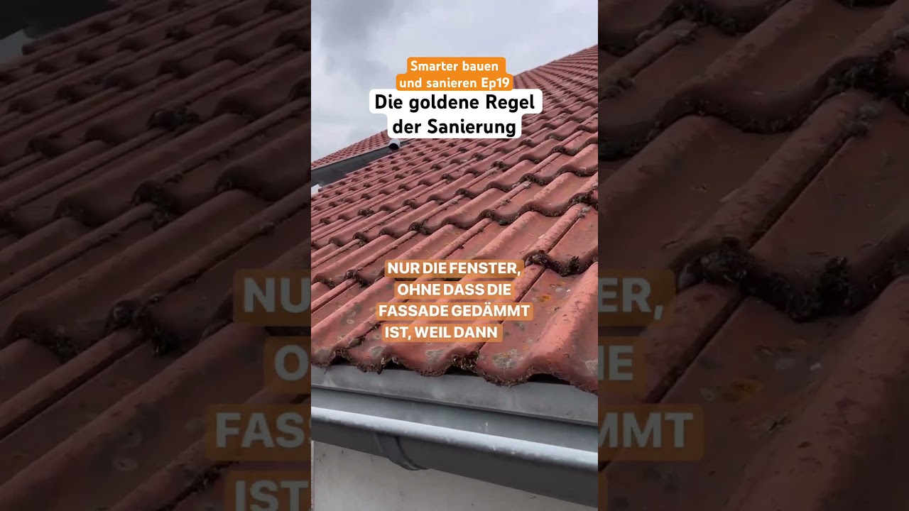 Haus sanieren: das ist die goldene Regel