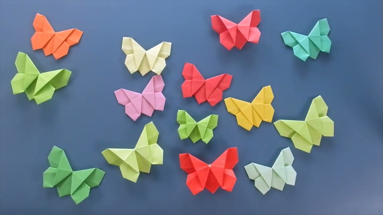 Origami VLINDER vouwen 🦋 Voor Beginners 🦋 Heel makkelijk!!!
