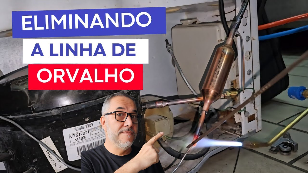 ❄️🔧Eliminado a linha de Orvalho - Eliminando Pré-condensador