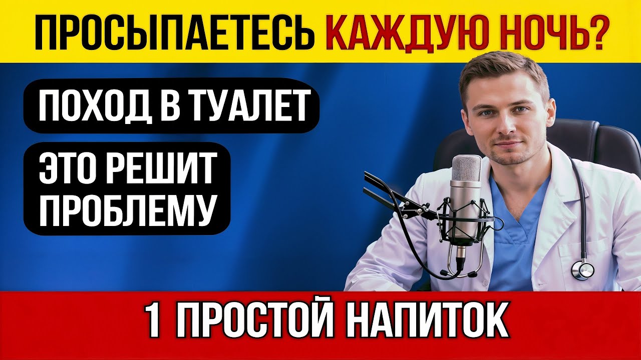 Почему вы встаёте в туалет ночью? Что изменить за 1 час до сна (Опыт врача)