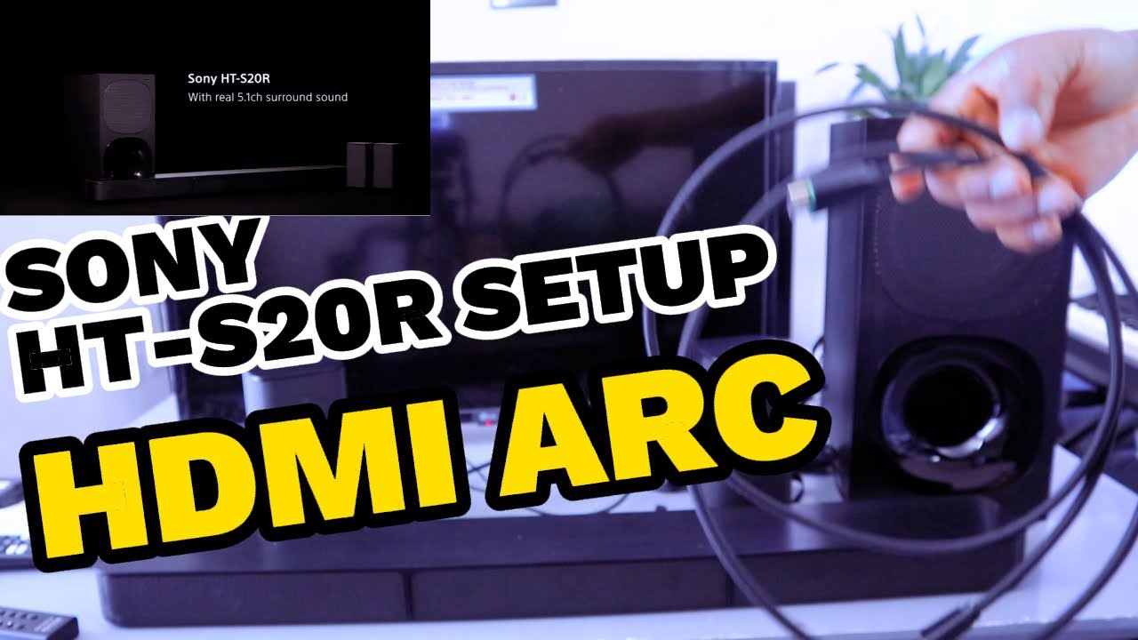 Как настроить саундбар SONY HT S20R на телевизор с HDMI ARC
