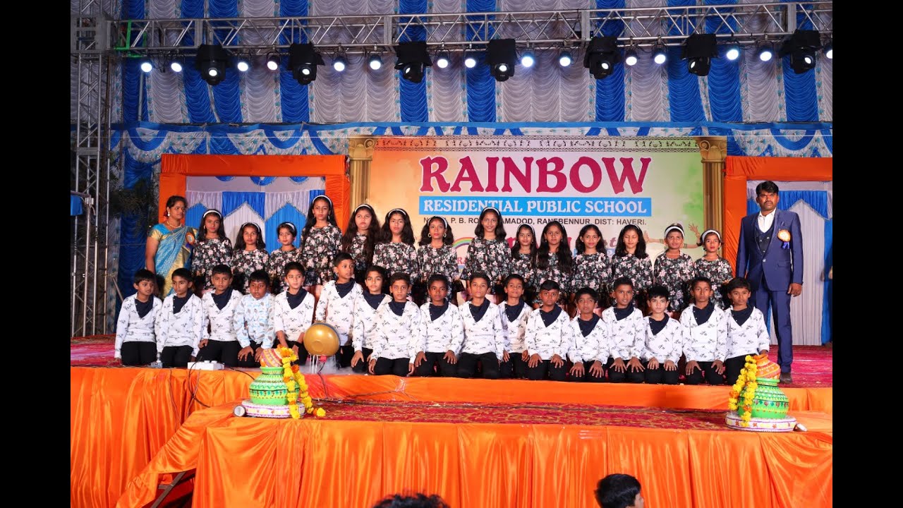 Retro Dance | Rainbow Annual day 2024 | Class 4