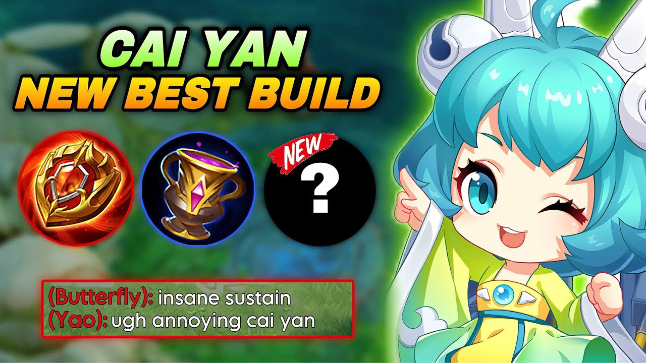 CAI YAN CAN SUSTAIN ENEMY ULTIMATES WITHOUT BEING KILLED USING THIS NEW BEST BUILD💀 | HONOR OF KINGS