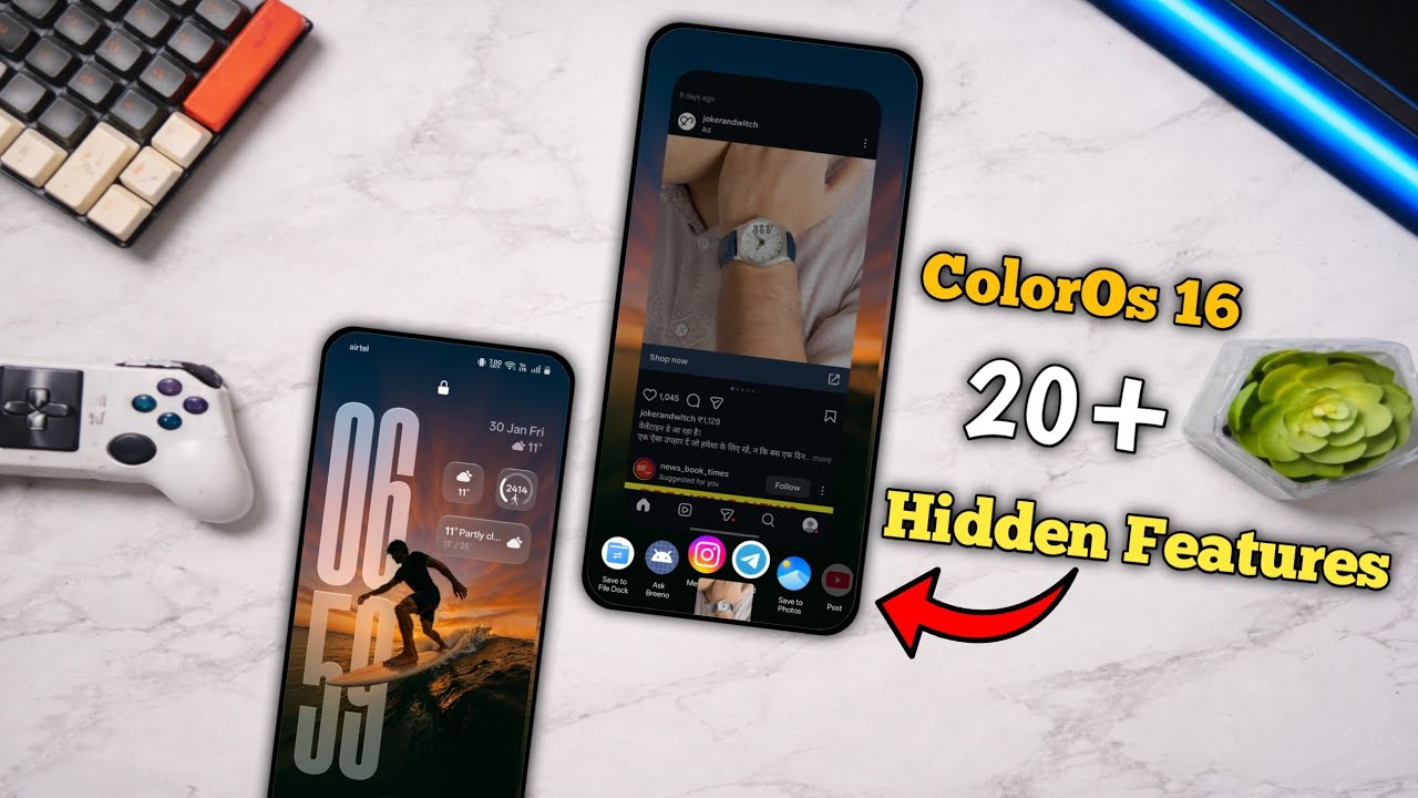 oppo ColorOs 16 Update New Top 20+ Features 🔥⚡ | Android 16 And ColorOs 16 Hidden Features 