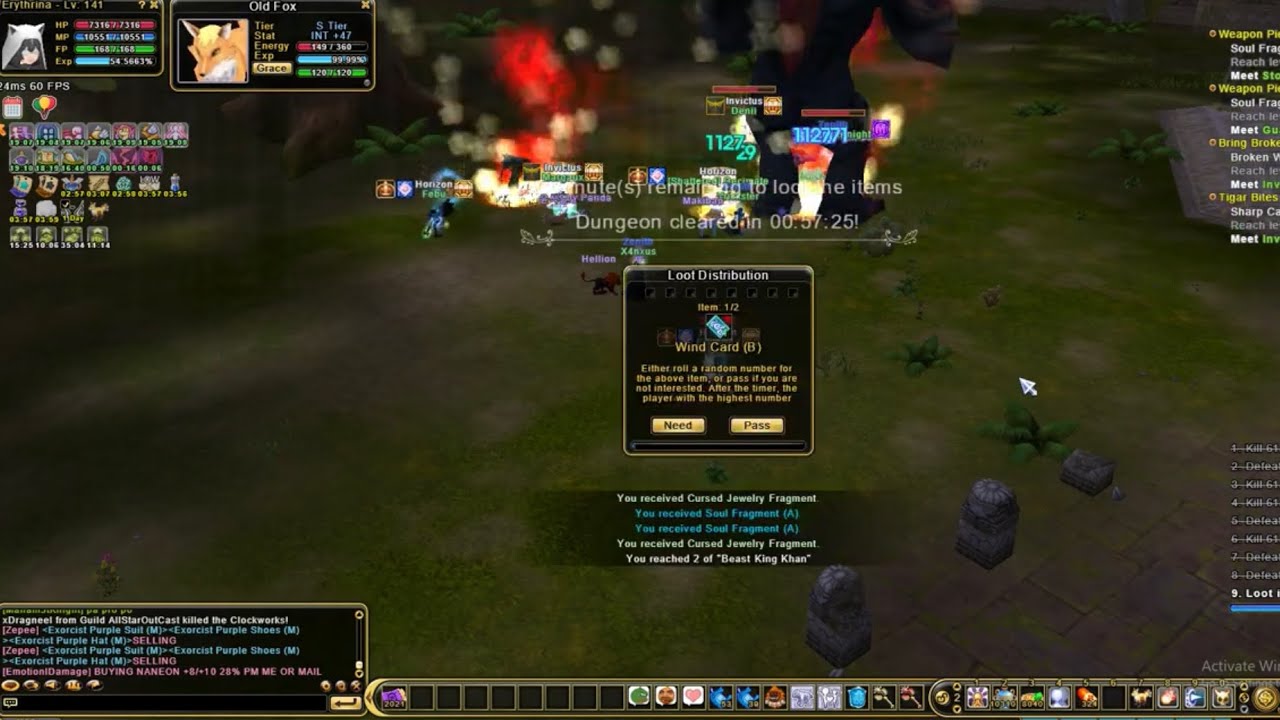 Flyff Universe | All Level 141 Team | LAWOLF - FIRST -  The Wilds Server Clear