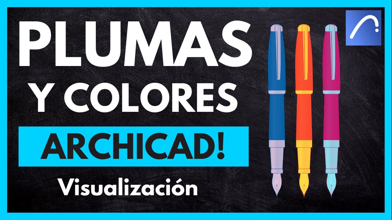 ✅  Domina las PLUMAS / PUNTAS y COLORES en ARCHICAD BIM - PLANTILLA GRATIS!  🖌
