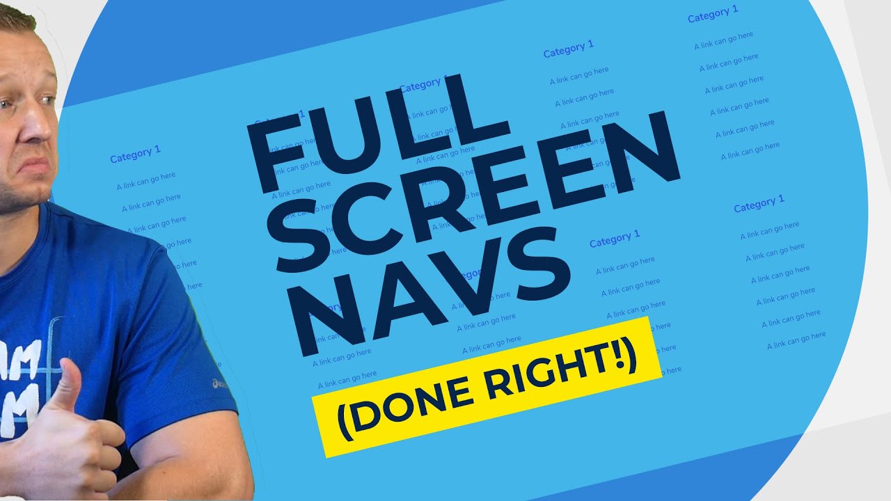 Create an Awesome Full Screen Navigation - UI/UX
