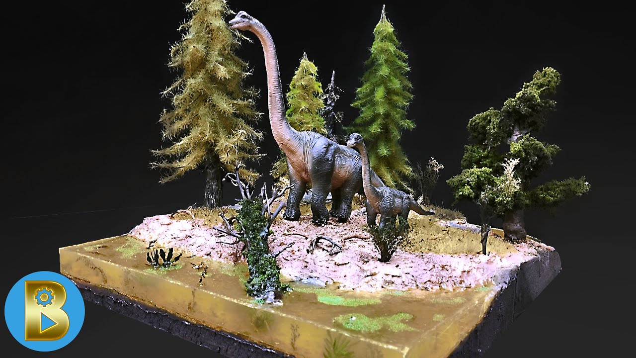 I made a diorama about Brachiosaurus like in Jurassic Park