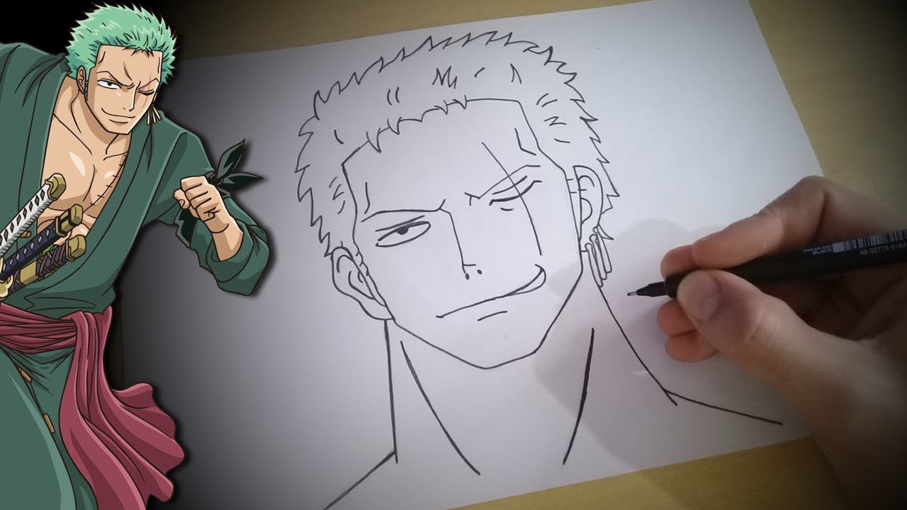 COMO DESENHAR o ZORO do ONE PIECE passo a passo